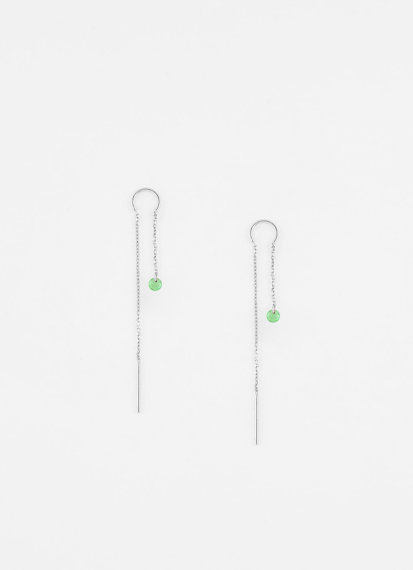 Boucles d'oreilles longues AQUA - Argent 925