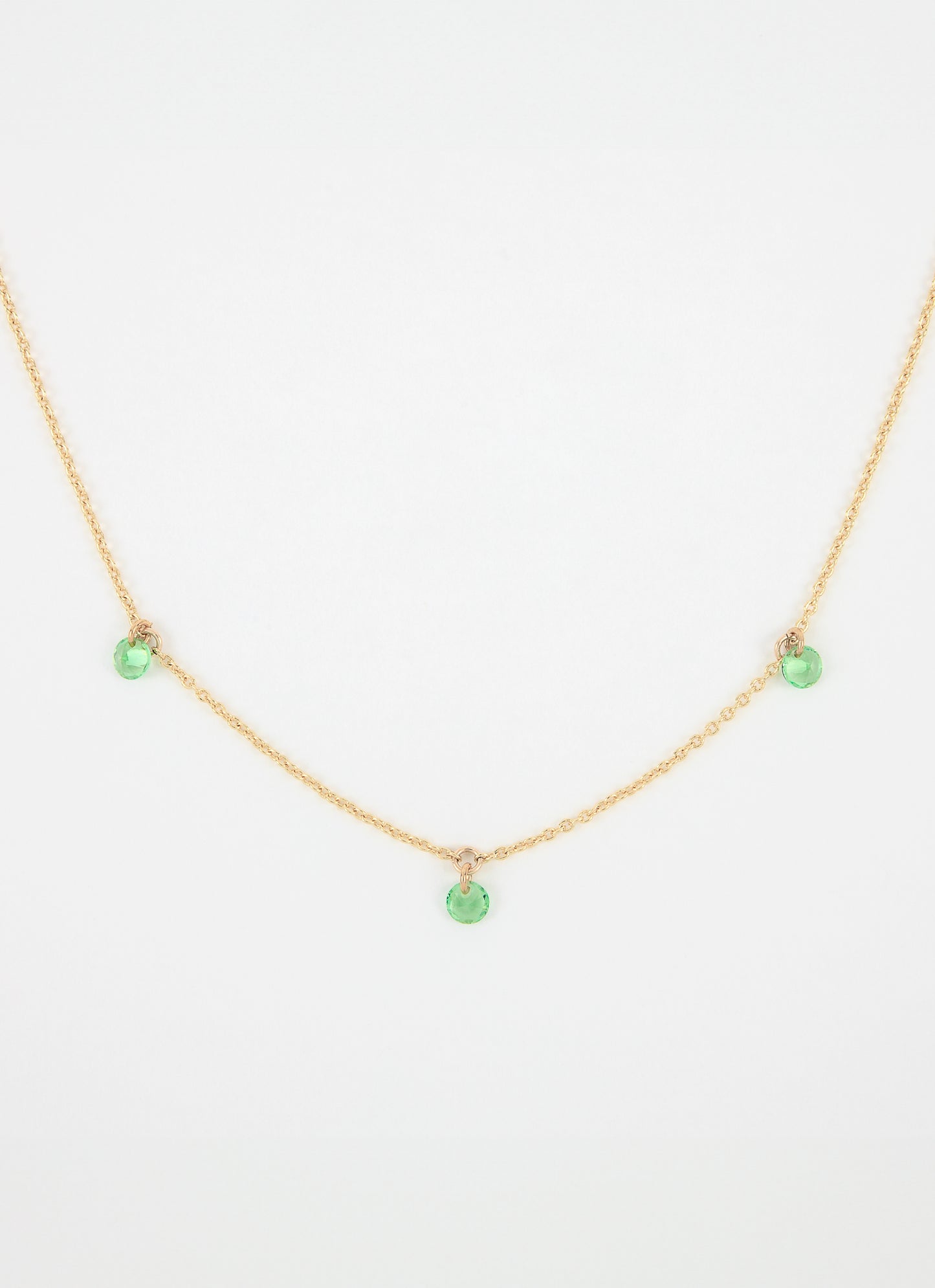 Collier triade AQUA - Plaqué or